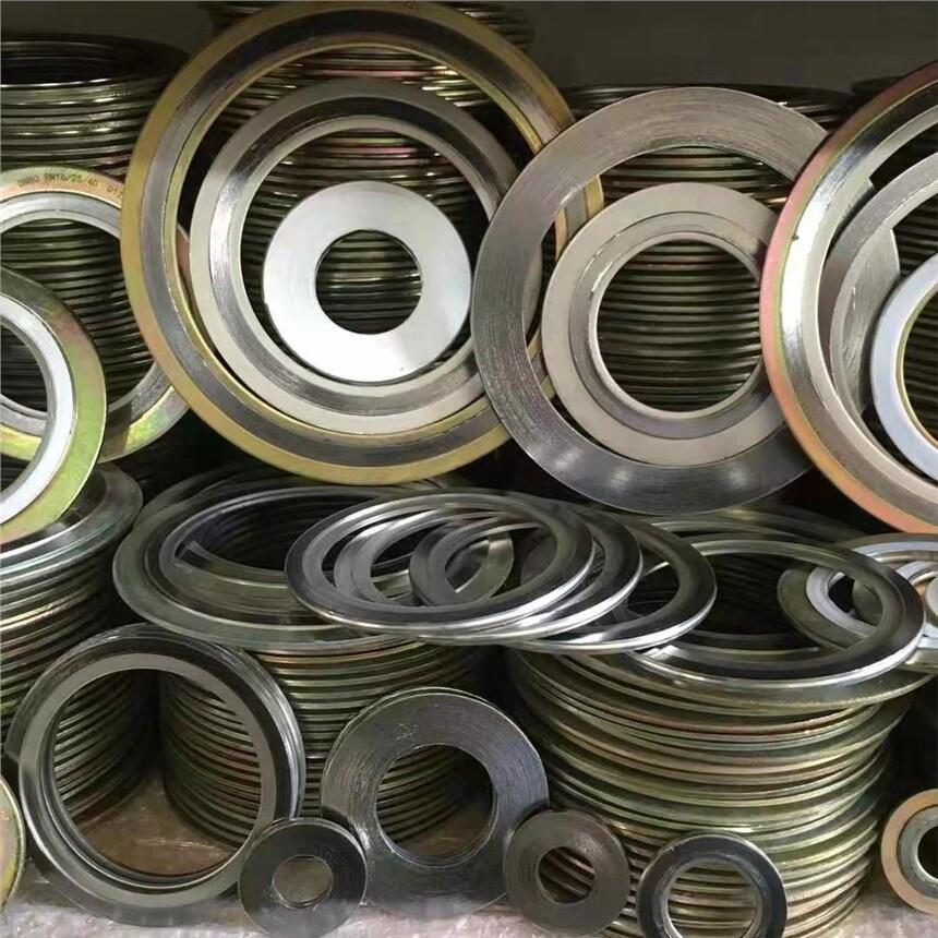 304/316L法蘭閥門不銹鋼石墨金屬纏繞墊片 耐高溫內外環(huán)金屬纏繞墊片